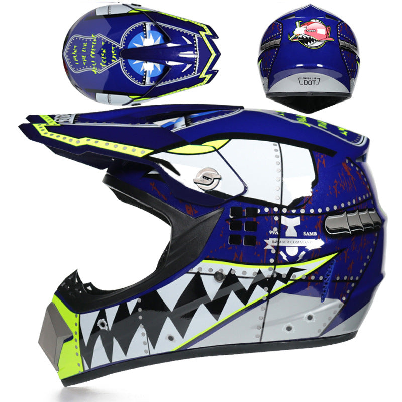 Full-face helmet for motocross and go-karting-I166