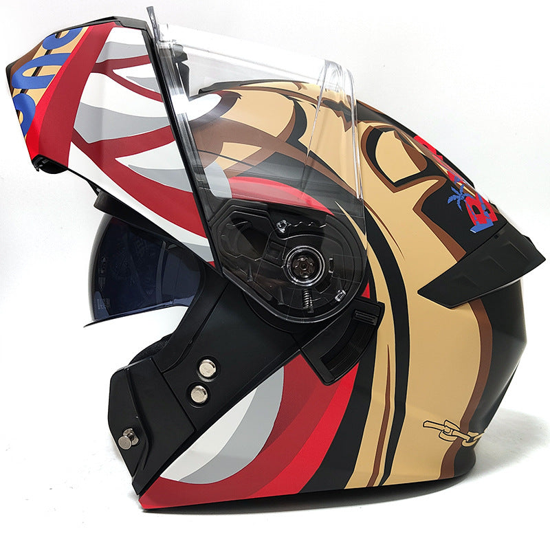 Dual-lens motorcycle helmet-I100