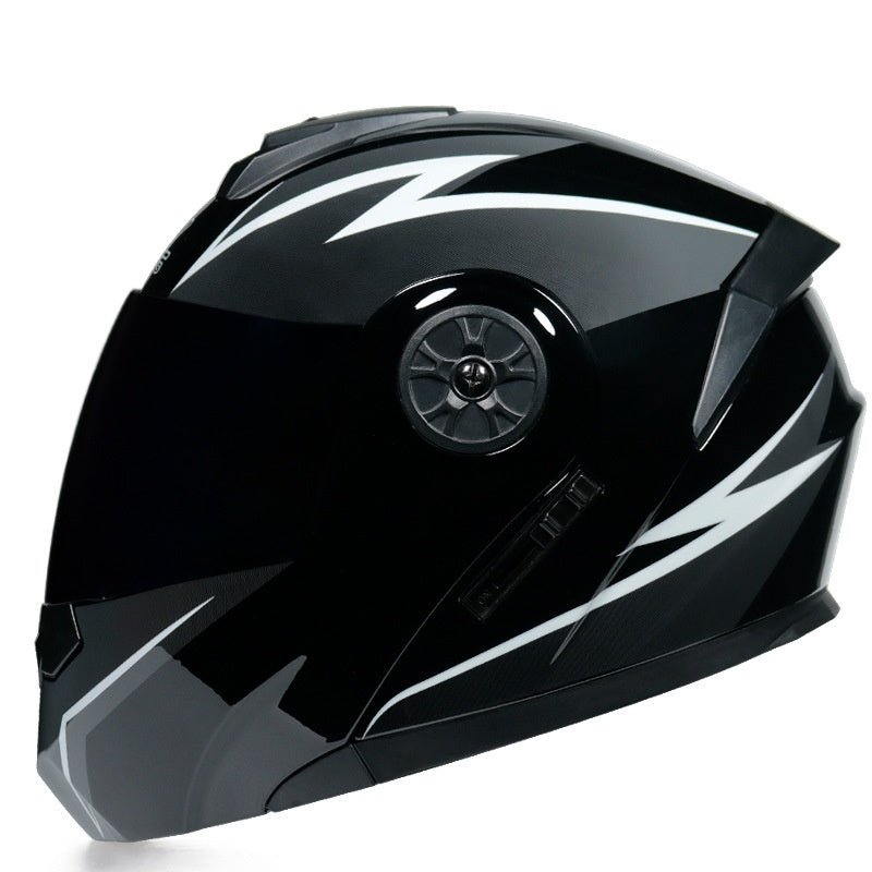 Dual-lens flip-up helmet anti-fog-I187