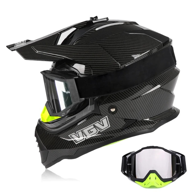 Dual-lens adventure motocross helmet-I63