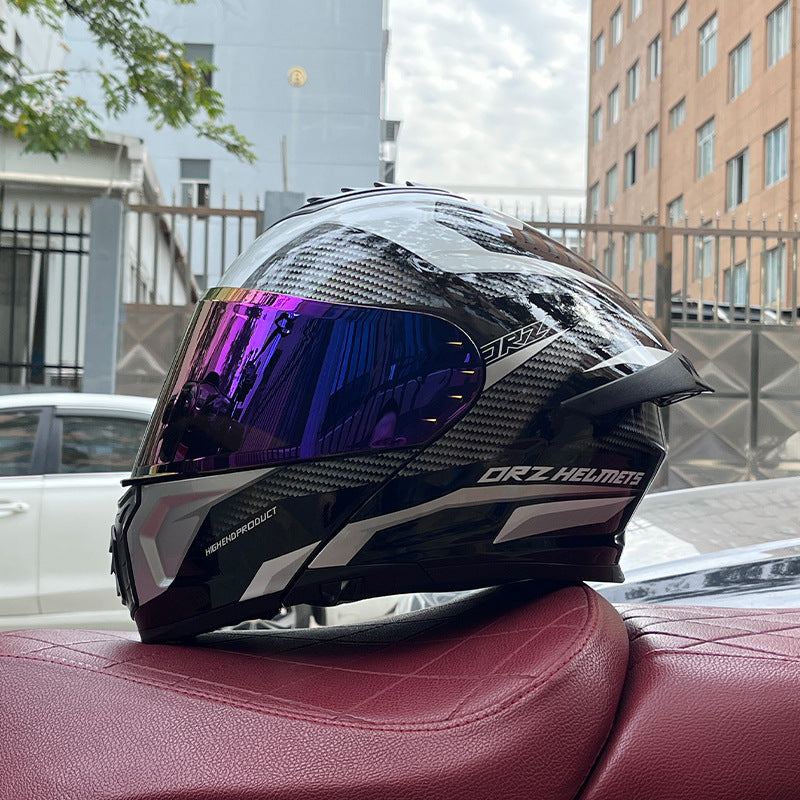 Flip-up helmet dual-lens motorcycle helmet-I175