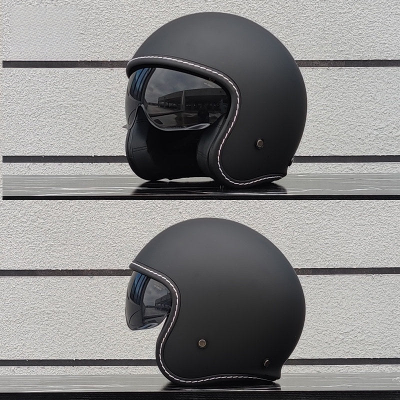 Retro motorcycle helmet, suitable for all seasons-I22