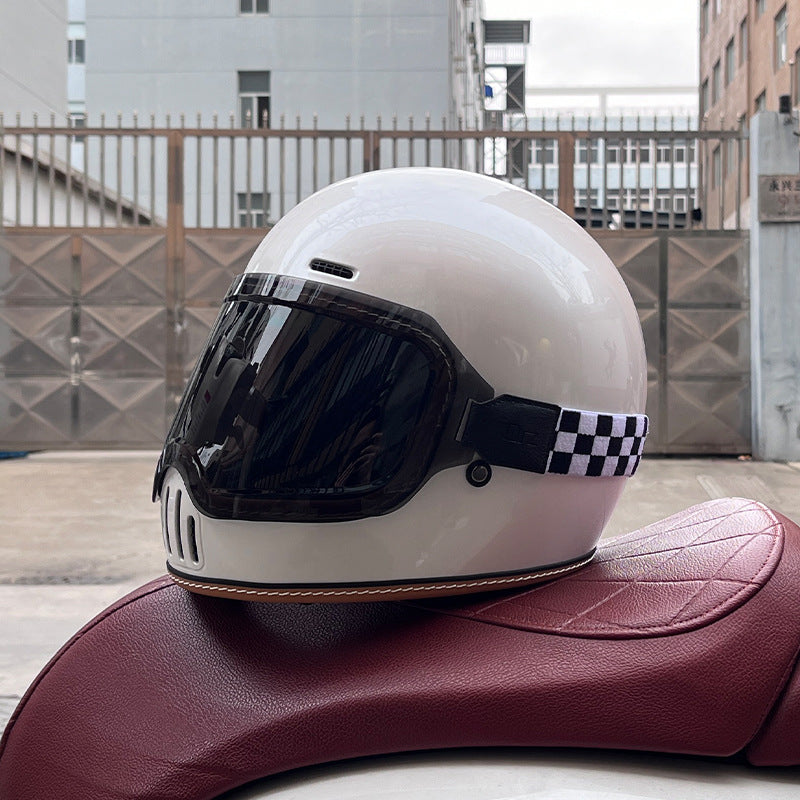 Retro cruiser motorcycle helmet-I217
