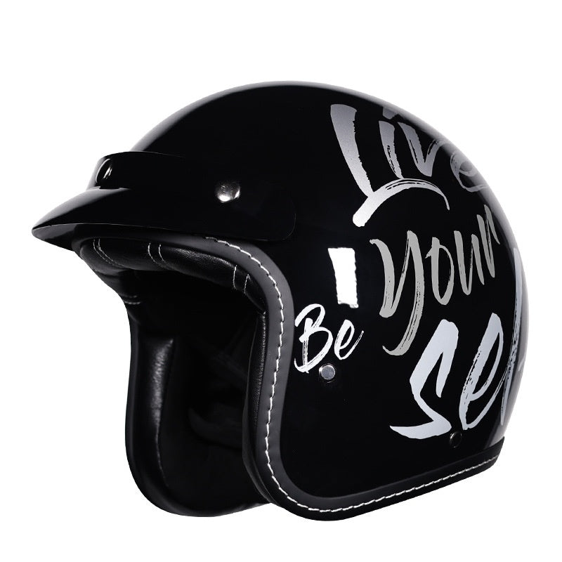 Retro 3/4 Motorcycle Helmet-I240