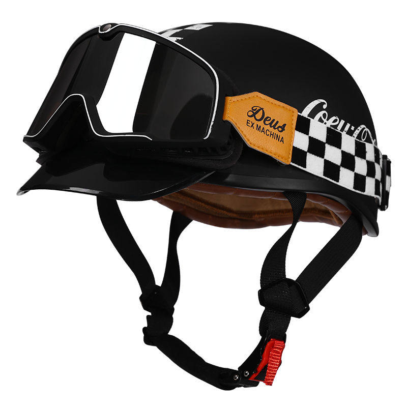 Retro half-helmet, summer travel gear-I18