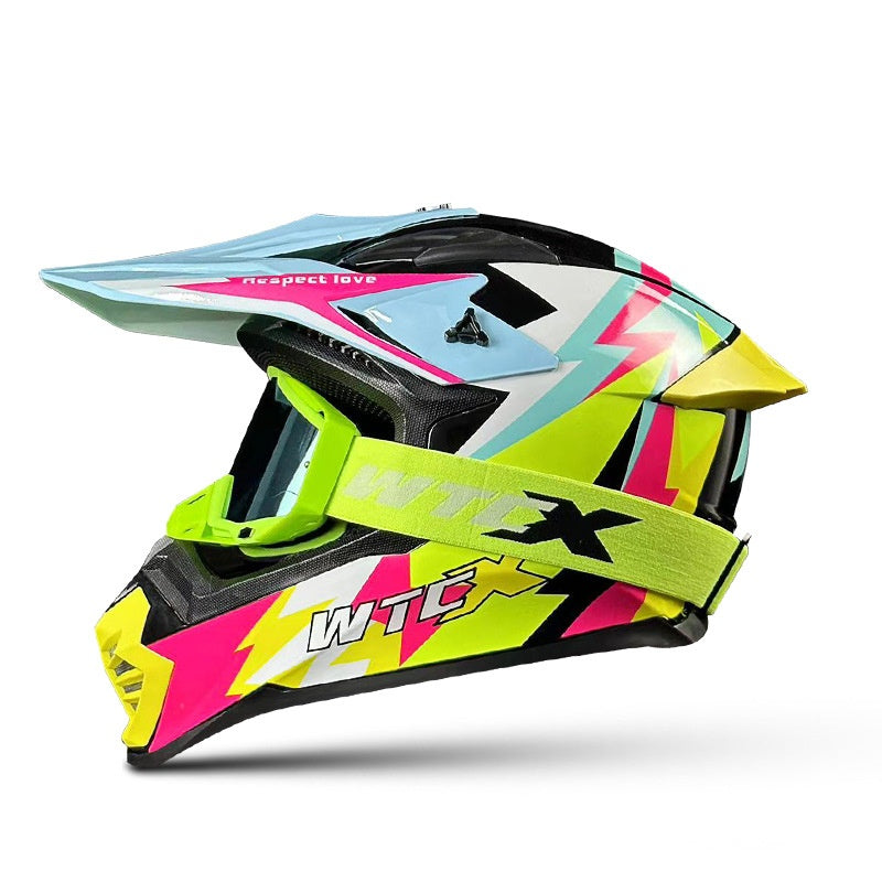 Off-road Motorcycle Helmet with Goggles-I112