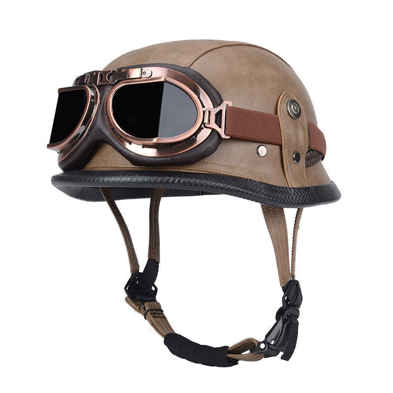 Pedal German Steel Helmet Cruise Retro Half Helmet - I15