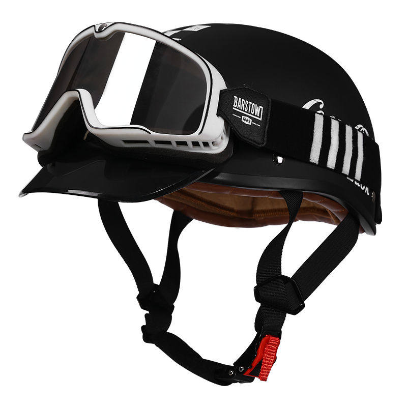 Retro half-helmet, summer travel gear-I18