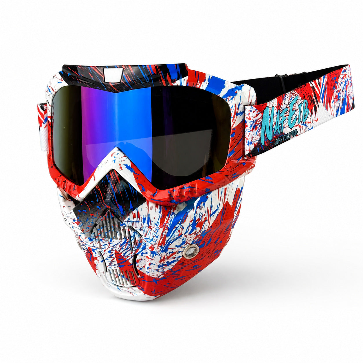 Motorcycle Riding Goggles and Protective Face Mask-H02