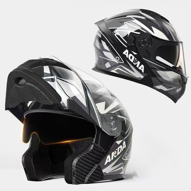 Retro motocross full helmet-I94