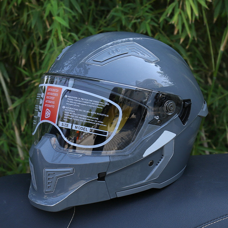 DOT-Certified Modular Motorcycle Helmet (Convertible Full-Face)-I165