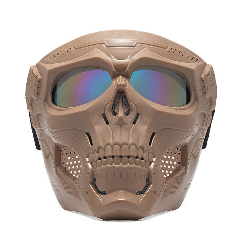 KTVMOTO Skull-themed motorcycle riding mask for full face protection-H49