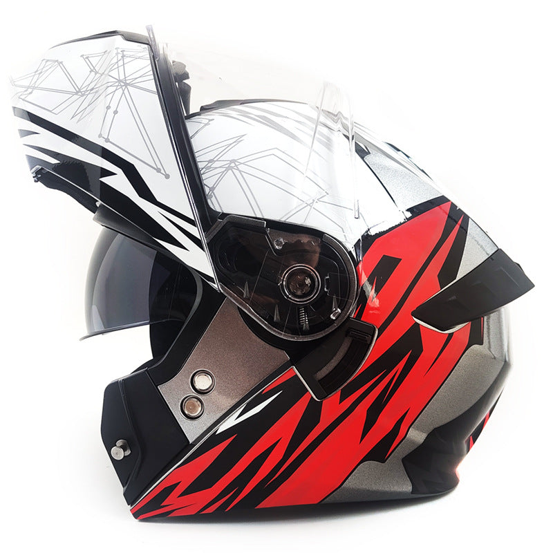 Dual-lens motorcycle helmet-I100