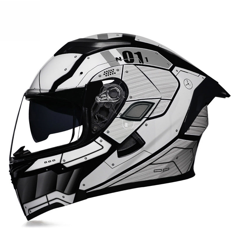 Cyberpunk Mech Full Helmet Motorcycle Helmet Sci-Fi Gear-I59