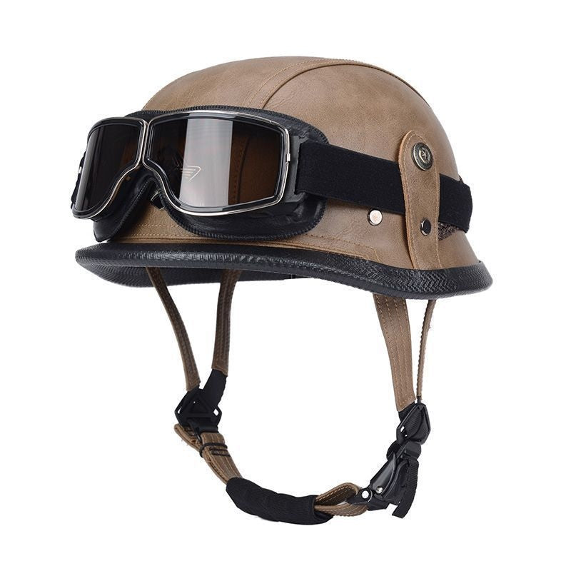 Pedal German Steel Helmet Cruise Retro Half Helmet - I15