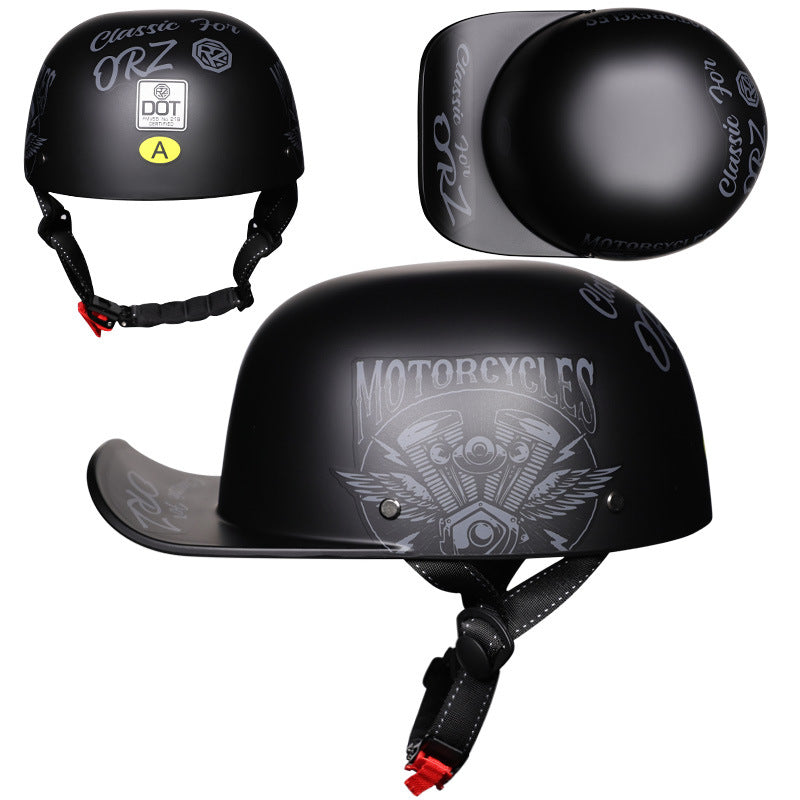 Retro-style duckbill helmet-I248