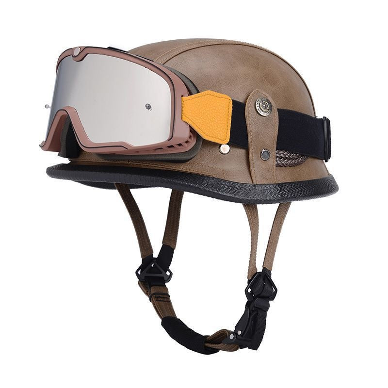 Pedal German Steel Helmet Cruise Retro Half Helmet - I15