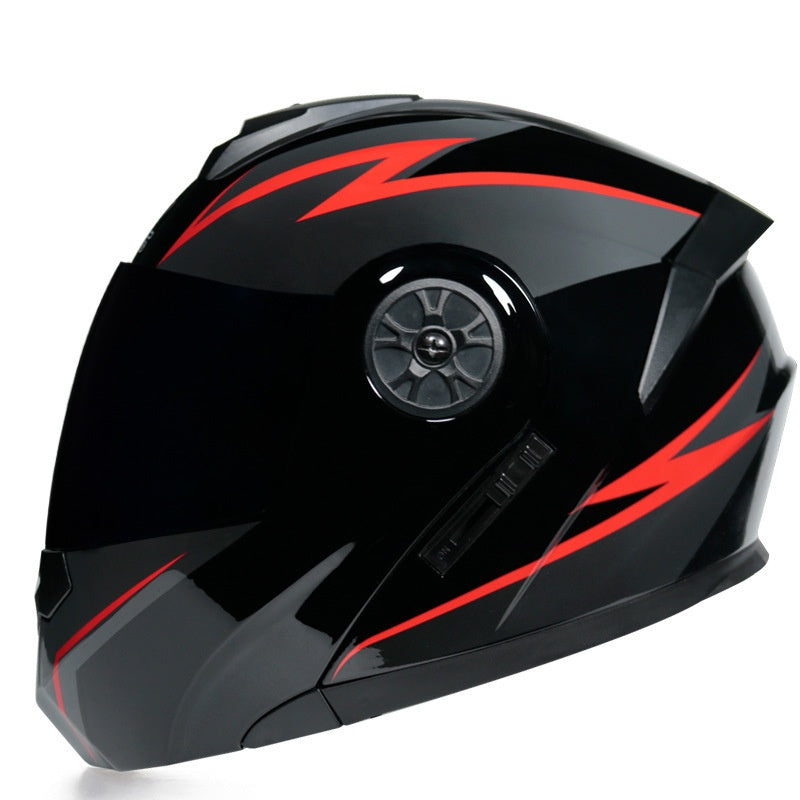 Dual-lens flip-up helmet anti-fog-I187