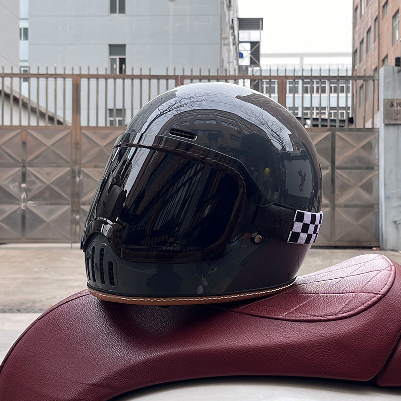 Retro cruiser motorcycle helmet-I217
