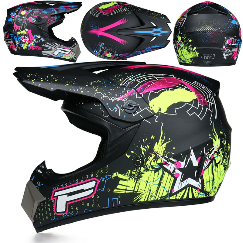 Full-face helmet for motocross and go-karting-I166