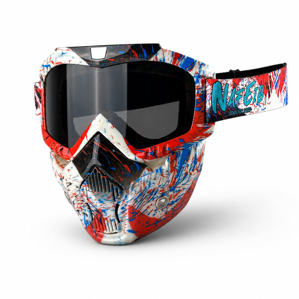 Motorcycle Riding Goggles and Protective Face Mask-H02