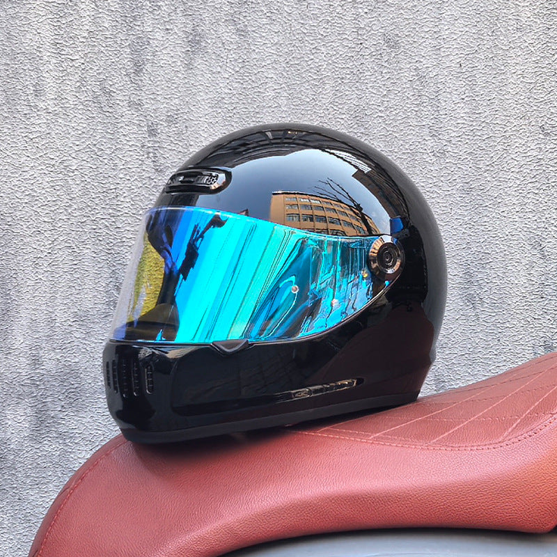 Retro full-face cruiser helmet-I237