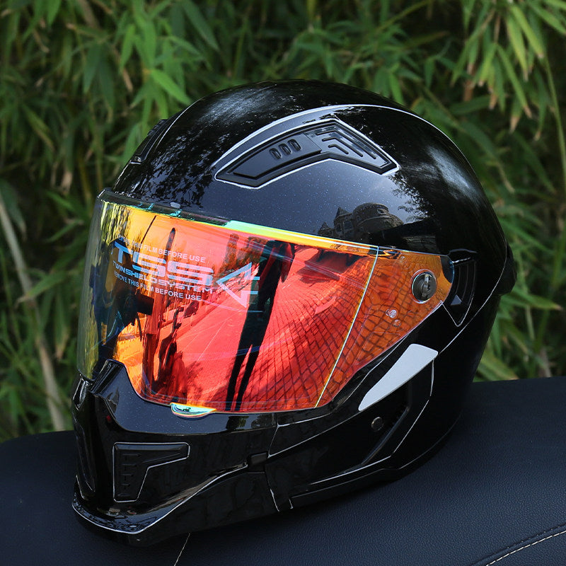 DOT-Certified Modular Motorcycle Helmet (Convertible Full-Face)-I165