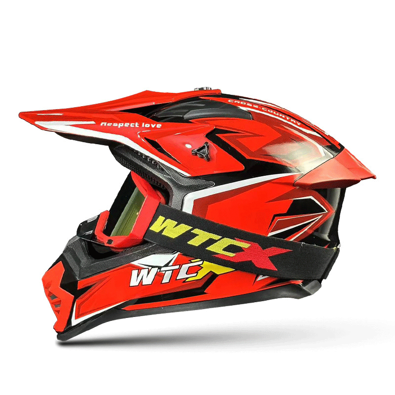 Colorful motocross helmets and goggles-I61
