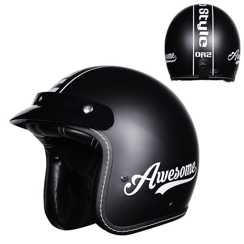 Retro 3/4 Motorcycle Helmet-I241