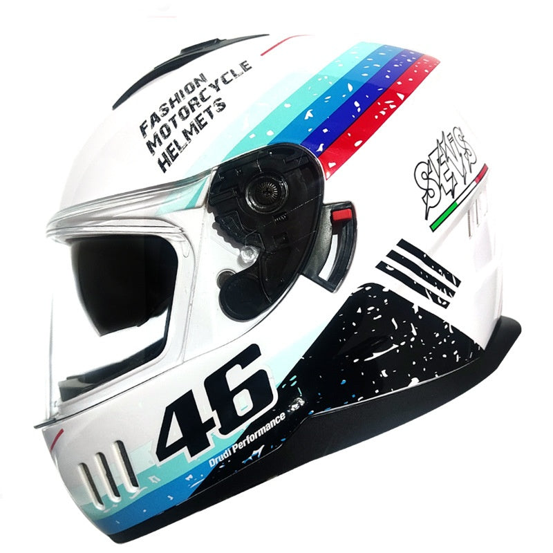 Dual-lens full-face helmet-I105