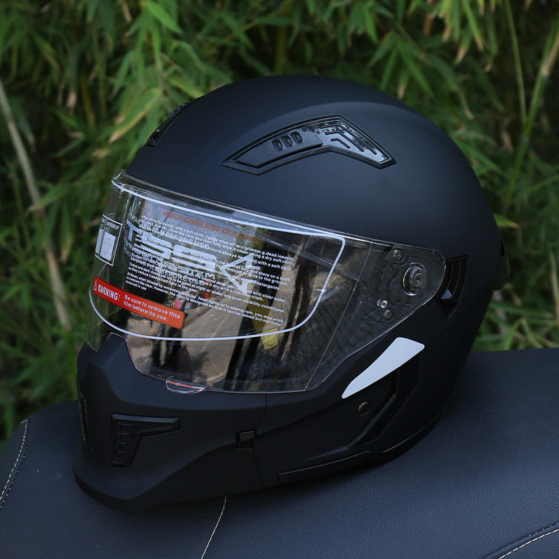 DOT-Certified Modular Motorcycle Helmet (Convertible Full-Face)-I165
