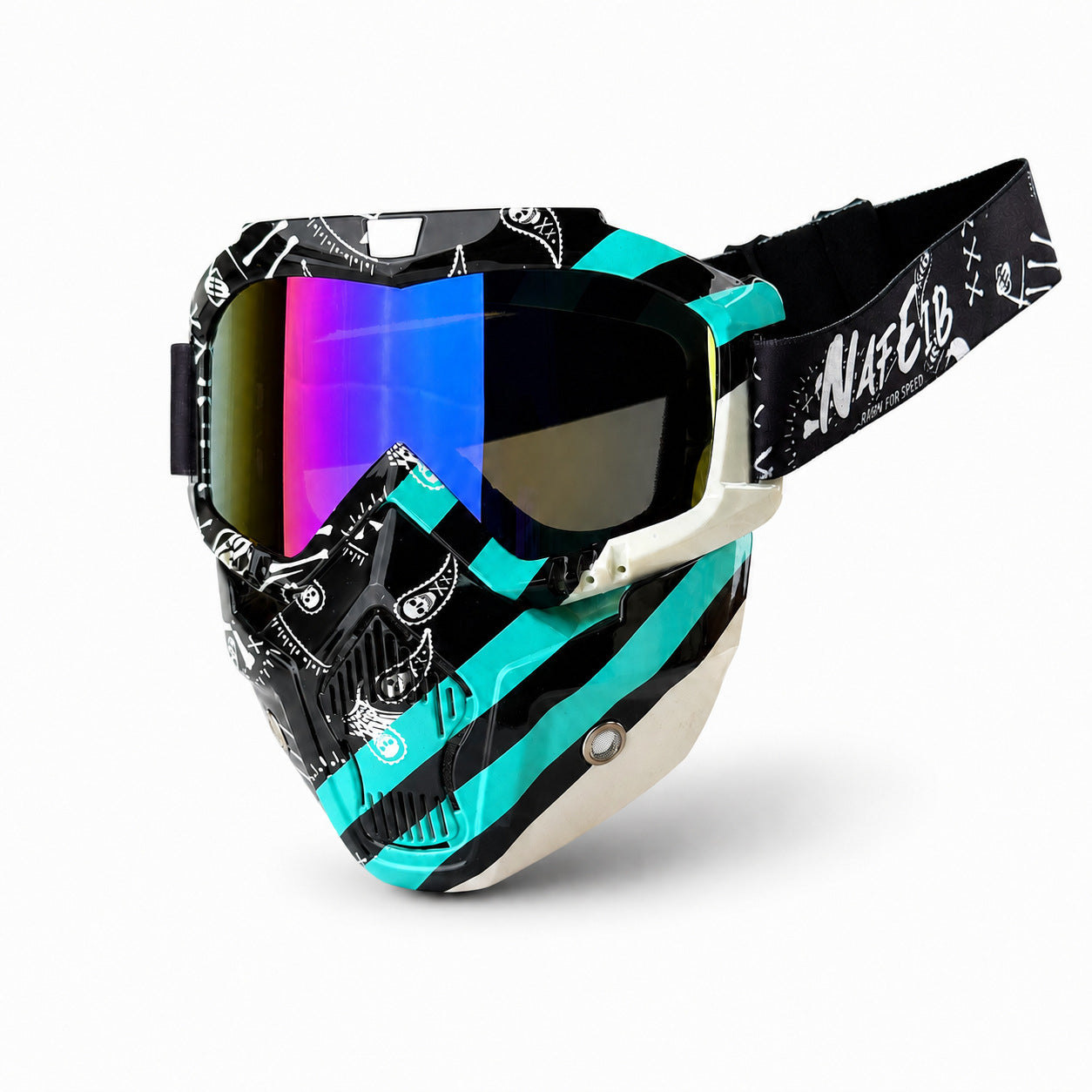 Motorcycle Riding Goggles and Protective Face Mask-H02