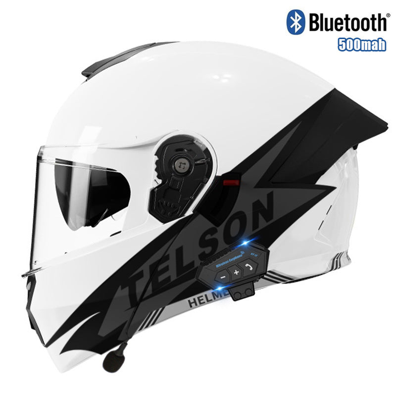 Bluetooth flip-top motorcycle helmet-I104
