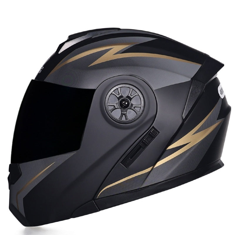 Dual-lens flip-up helmet anti-fog-I187
