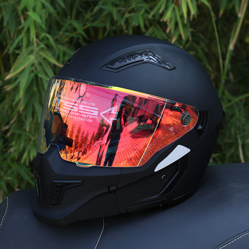 DOT-Certified Modular Motorcycle Helmet (Convertible Full-Face)-I165