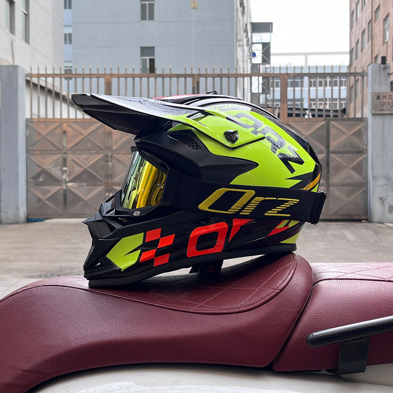 KTVMOTO Off-Road Motocross Helmet with Goggles for Dirt Bike Riding-I255