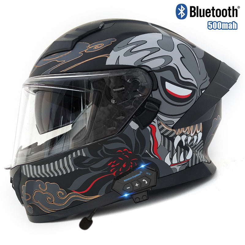 Tech graffiti full-face motorcycle helmet-I48