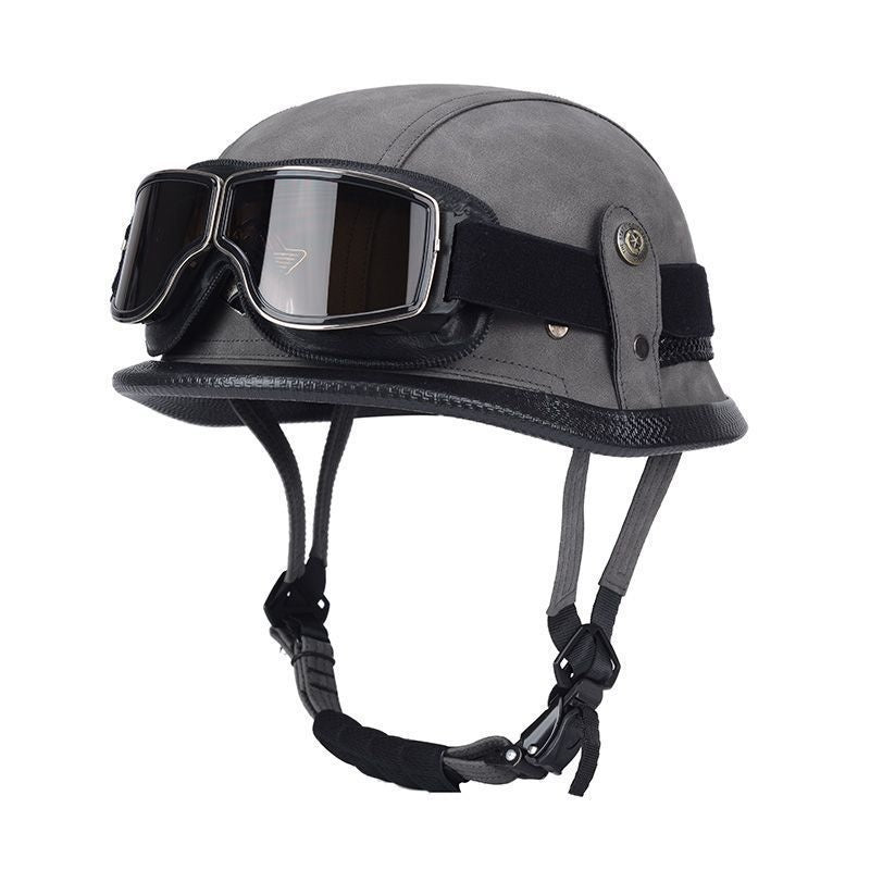 Pedal German Steel Helmet Cruise Retro Half Helmet - I15