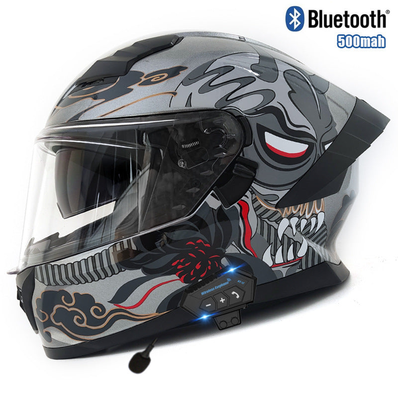 Tech graffiti full-face motorcycle helmet-I48