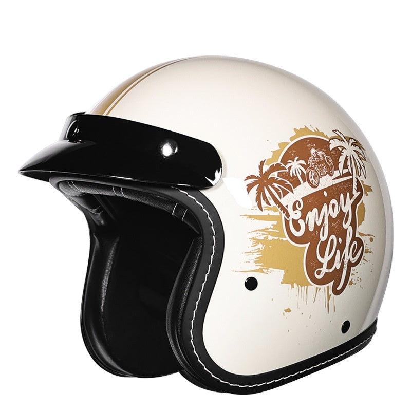 Retro 3/4 Motorcycle Helmet-I241