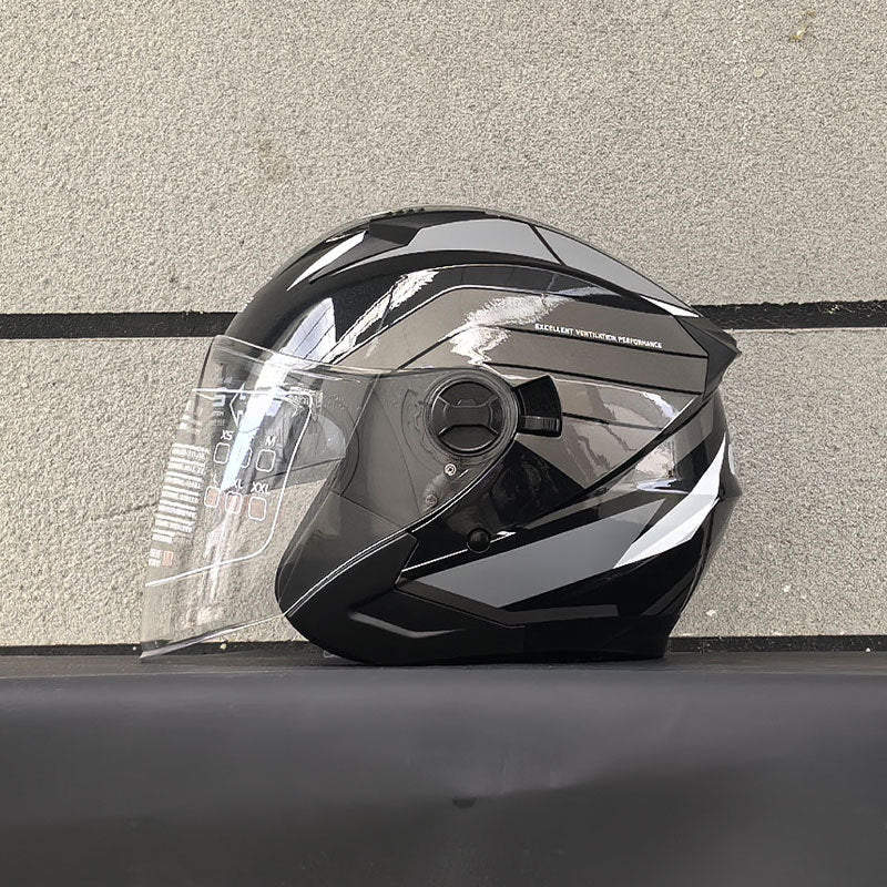 DOT Dual-Mirror Motorcycle Helmet-I216