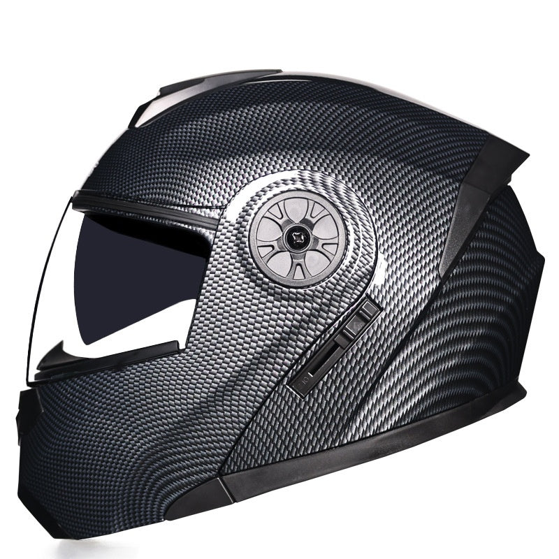 Dual-lens flip-up helmet anti-fog-I187