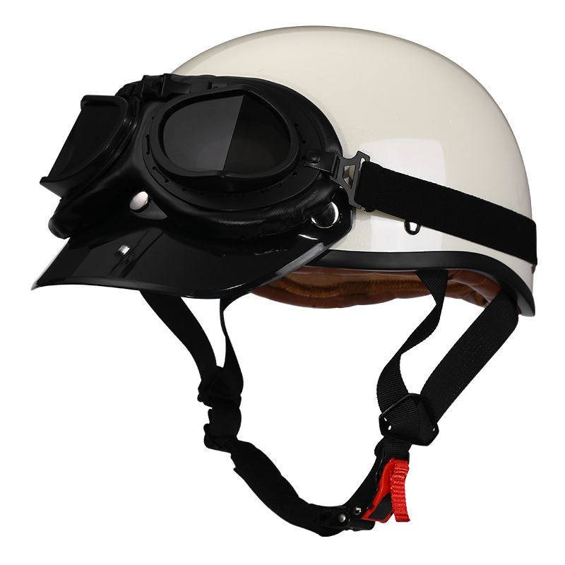 Retro half-helmet, summer travel gear-I18