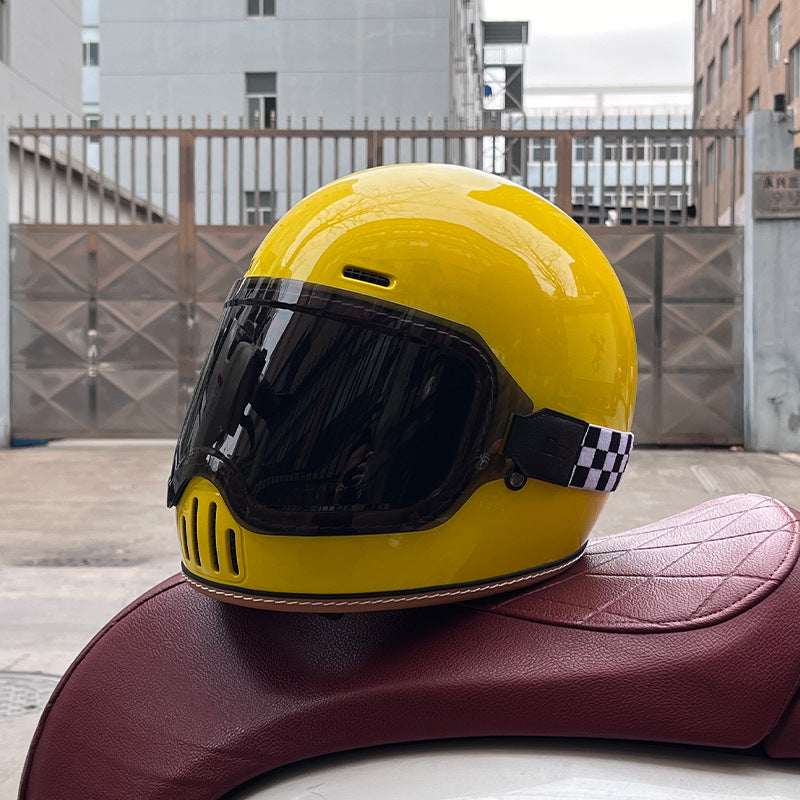 Retro cruiser motorcycle helmet-I217