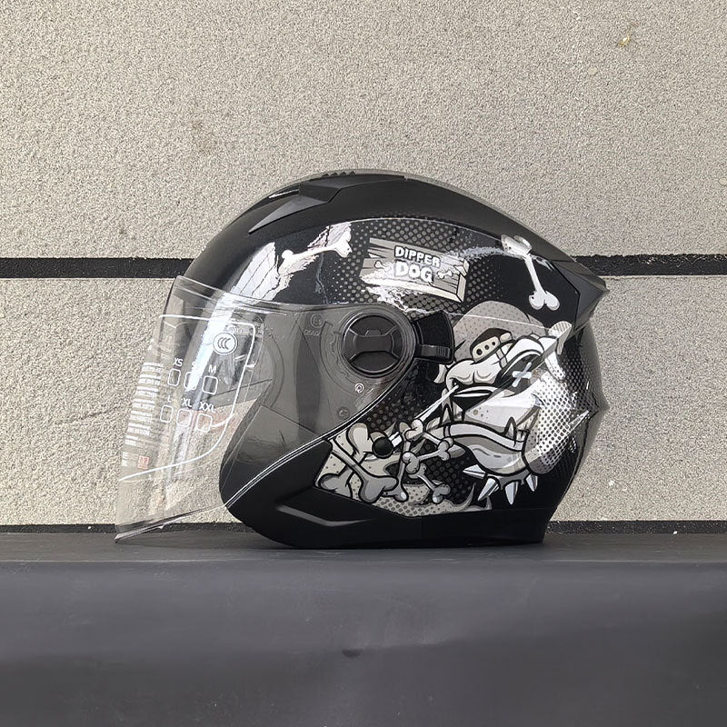 DOT Dual-Mirror Motorcycle Helmet-I216