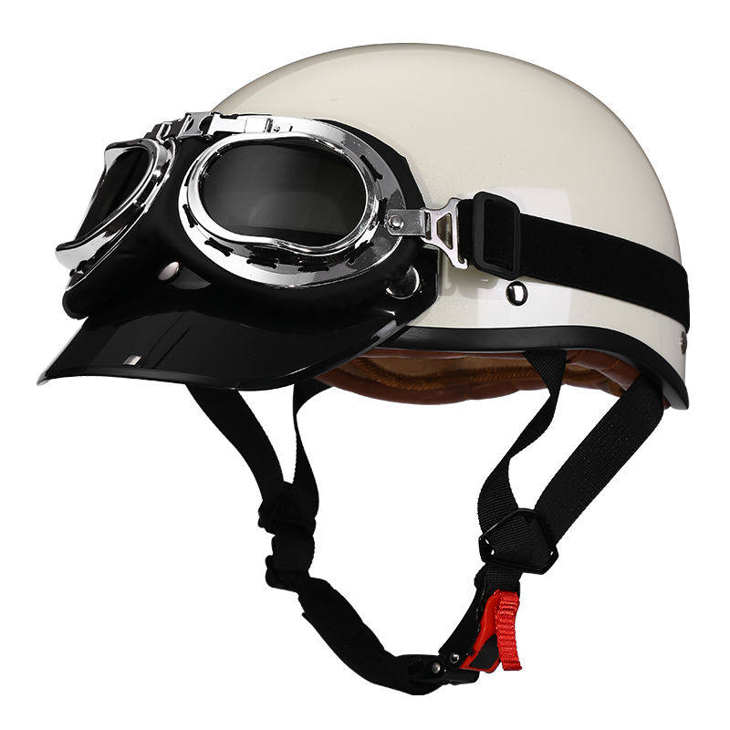 Retro half-helmet, summer travel gear-I18