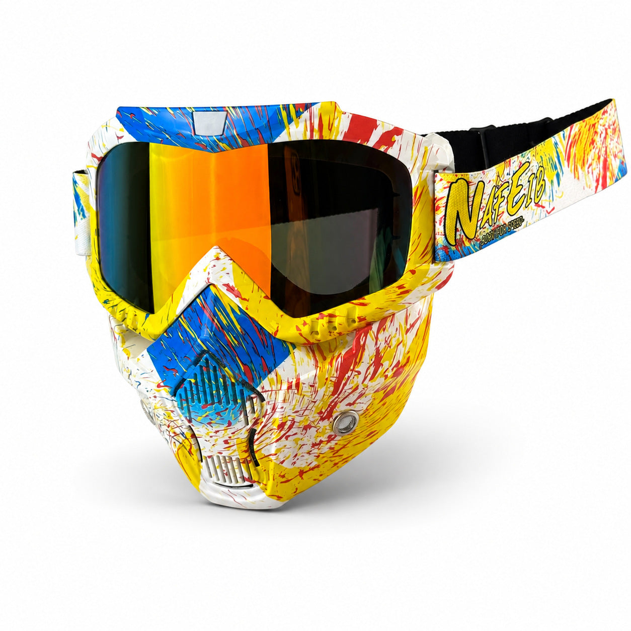 Motorcycle Riding Goggles and Protective Face Mask-H02
