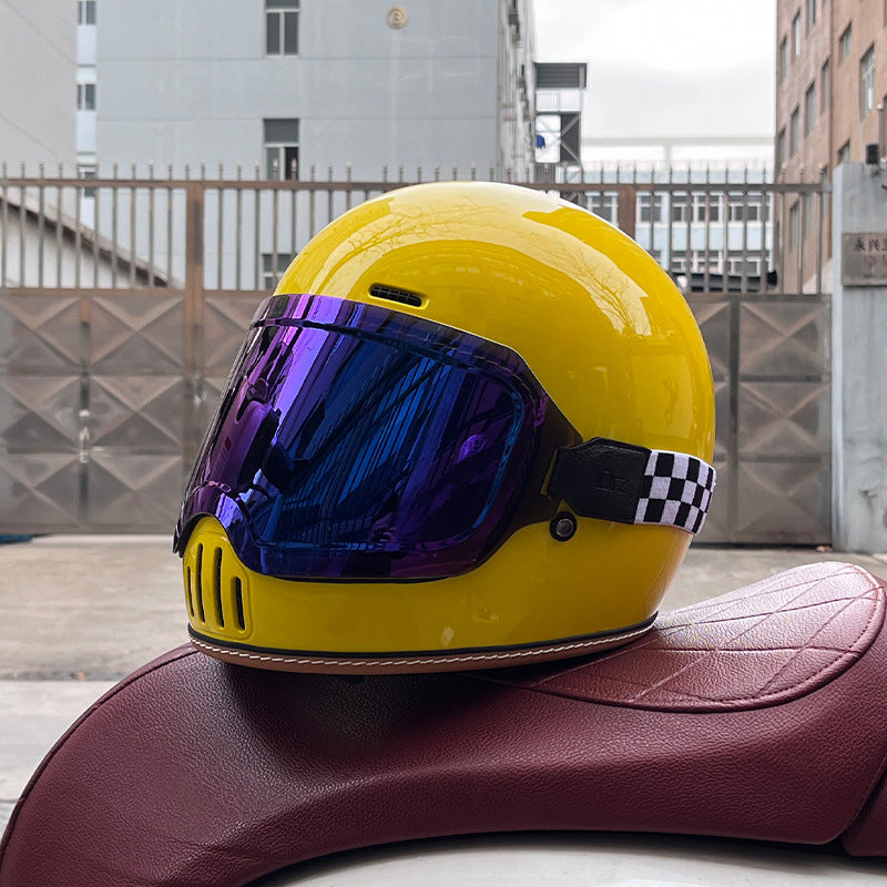 Retro cruiser motorcycle helmet-I217