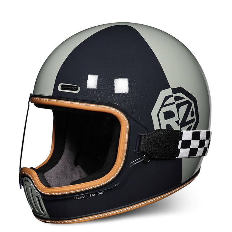 Retro cruiser motorcycle helmet-I217
