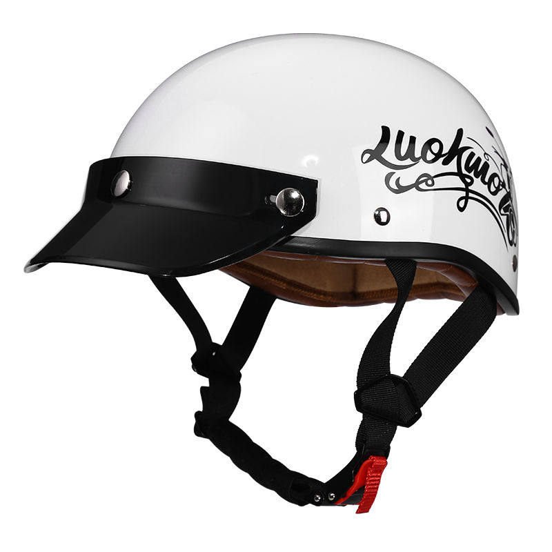 Retro half-helmet, summer travel gear-I18